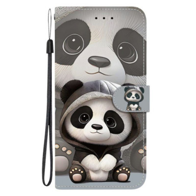 Folio Deksel Til Sony Xperia 10 Vii Søt Panda