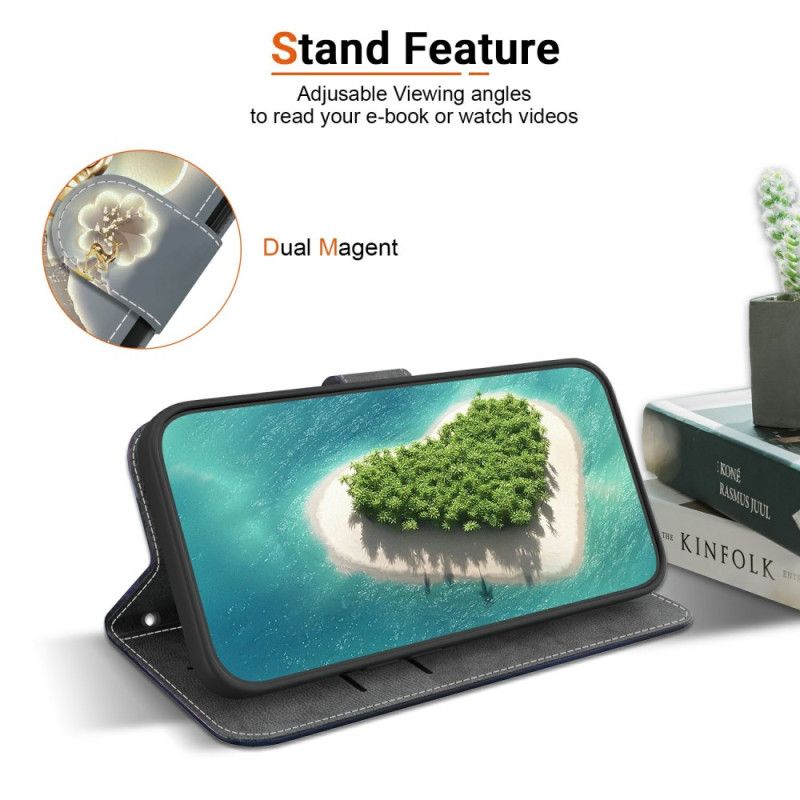 Lærdeksel Folio Deksel Sony Xperia 10 Vii Mobildeksel Hjort