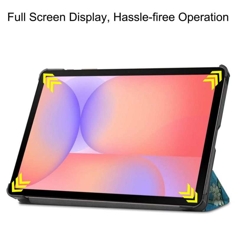 Samsung Galaxy Tab S10 Lite Forsterket Pennenholder Med Blomstrende Grener