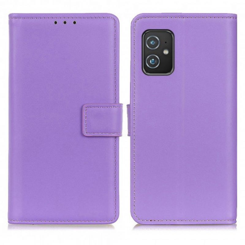 Folio Deksel Asus Zenfone 8 Vanlig Kunstskinn