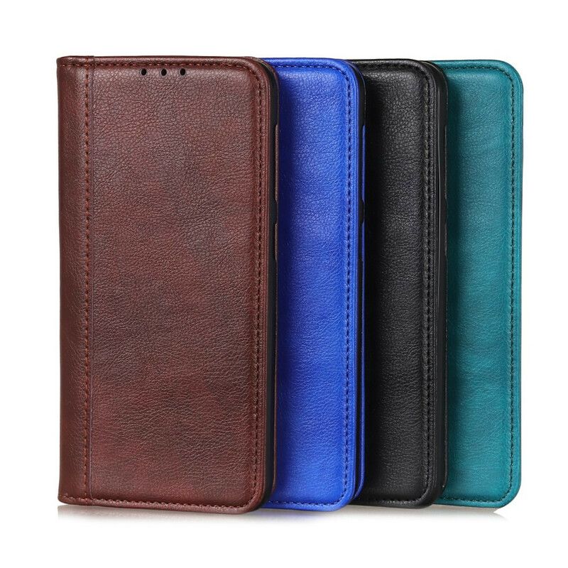 Folio Deksel Lær Asus Zenfone 8 Mobildeksel Klassisk Split Litchi Leather