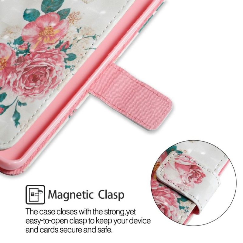 Folio Deksel Samsung Galaxy S9 Plus Frihetsblomster