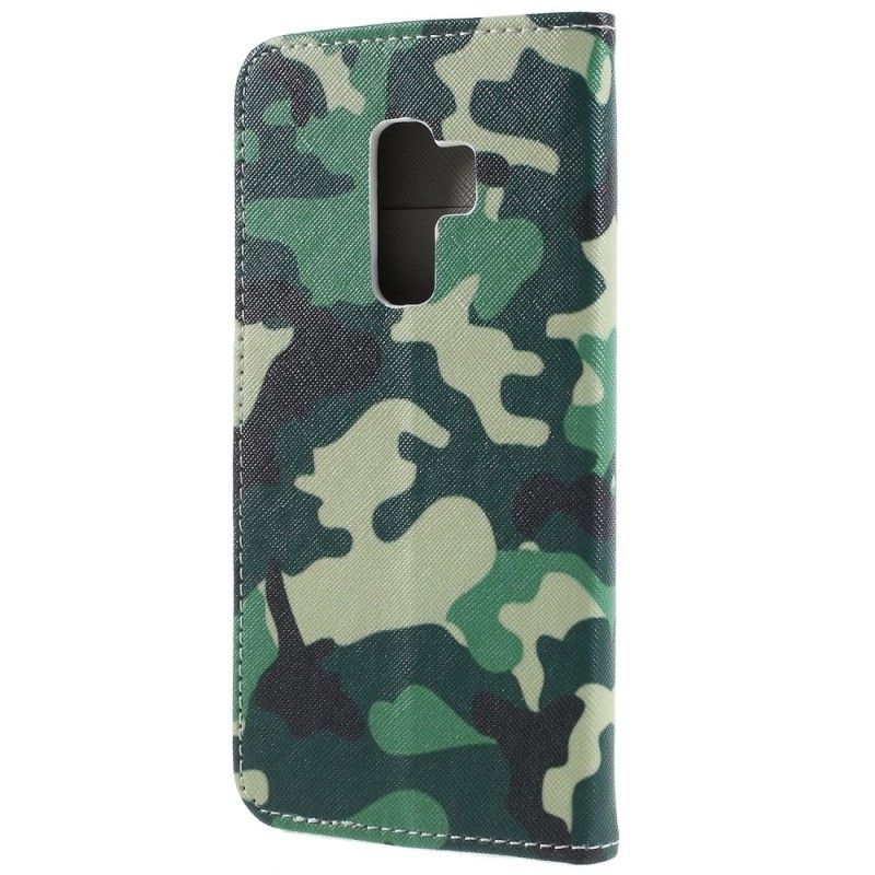 Folio Deksel Samsung Galaxy S9 Plus Militær Kamuflasje
