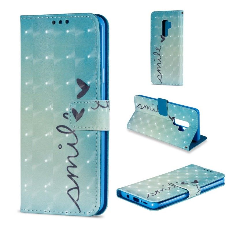 Folio Deksel Samsung Galaxy S9 Plus Smil Anti-fall