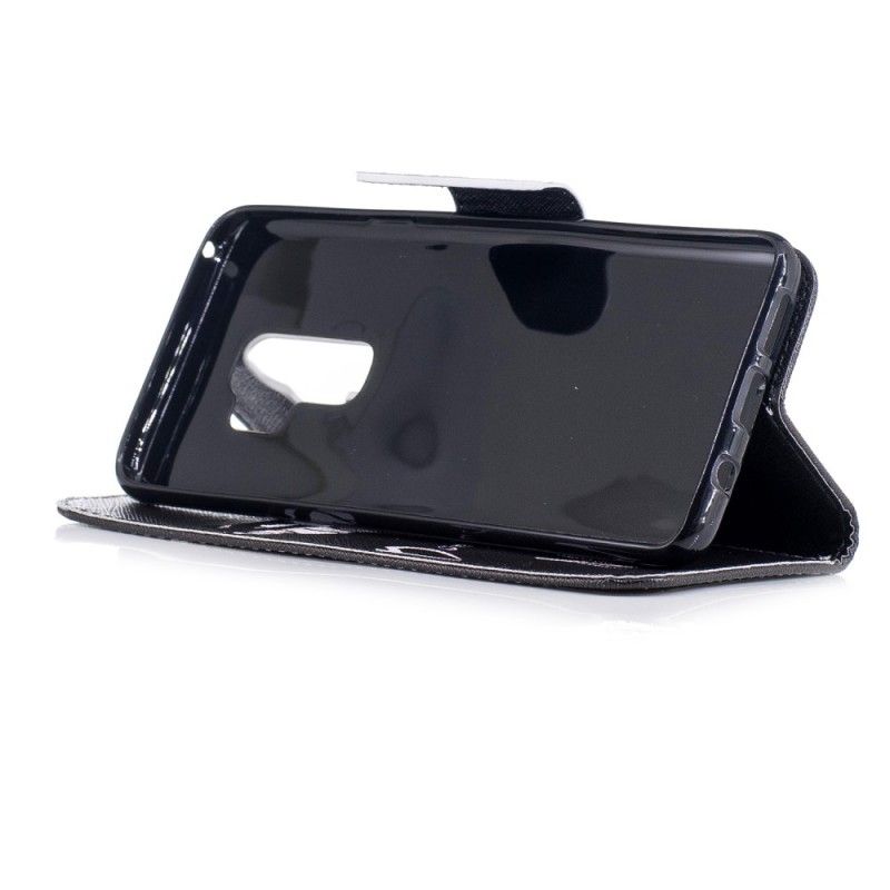 Lærdeksel Folio Deksel Samsung Galaxy S9 Plus Mobildeksel Djeveltelefon