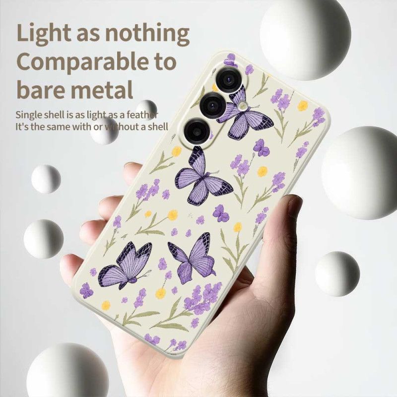 Deksel Samsung Galaxy A17 4g / 5g Lilla Sommerfugler