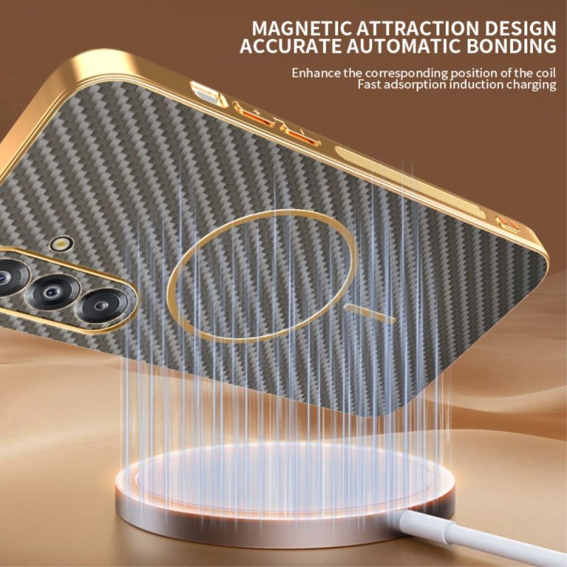 Deksel Samsung Galaxy A17 4g / 5g Mobildeksel Magnetisk Karbonfibertekstur