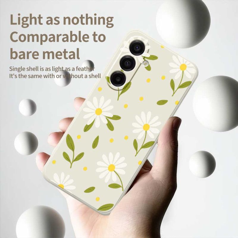 Deksel Til Samsung Galaxy A17 4g / 5g Hvite Blomster