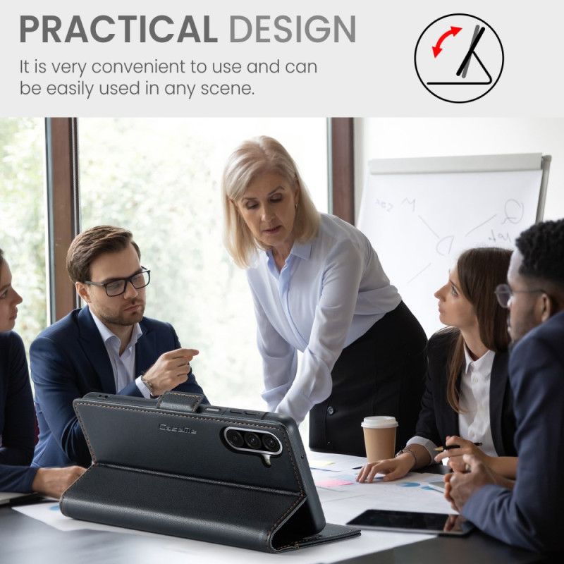 Folio Deksel Lær Samsung Galaxy A17 4g / 5g Mobildeksel Caseme Rfid-blokkering