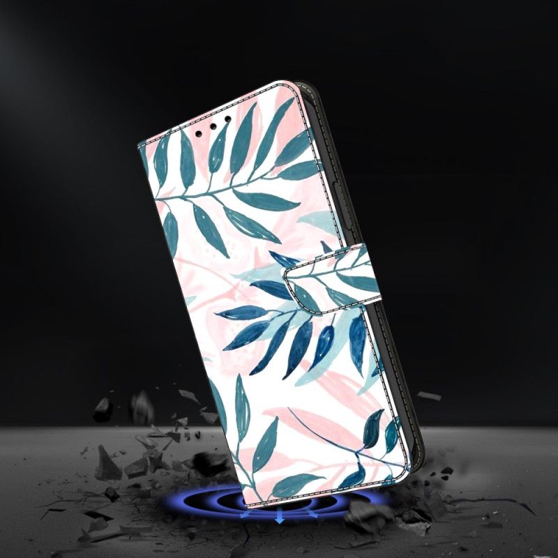 Folio Deksel Samsung Galaxy A17 4g / 5g Akvarellblader