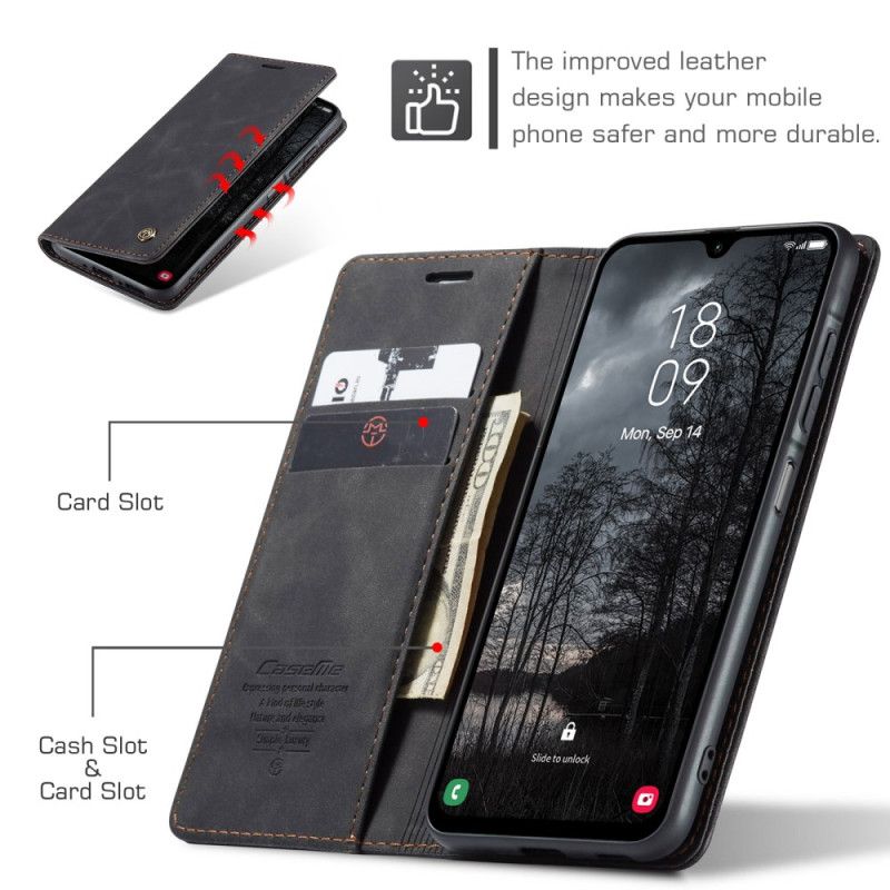 Folio Deksel Samsung Galaxy A17 4g / 5g Caseme Med Semsket Skinneffekt Beskyttelse Deksel