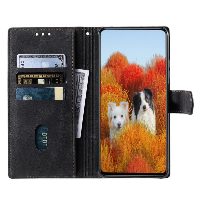 Folio Deksel Samsung Galaxy A17 4g / 5g Geometriske Linjer Beskyttelse Deksel