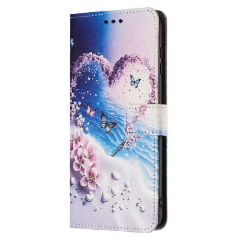 Folio Deksel Samsung Galaxy A17 4g / 5g Hjertesommarfugl
