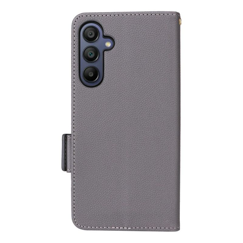 Folio Deksel Samsung Galaxy A17 4g / 5g Kunstig Skinn Med Stropp