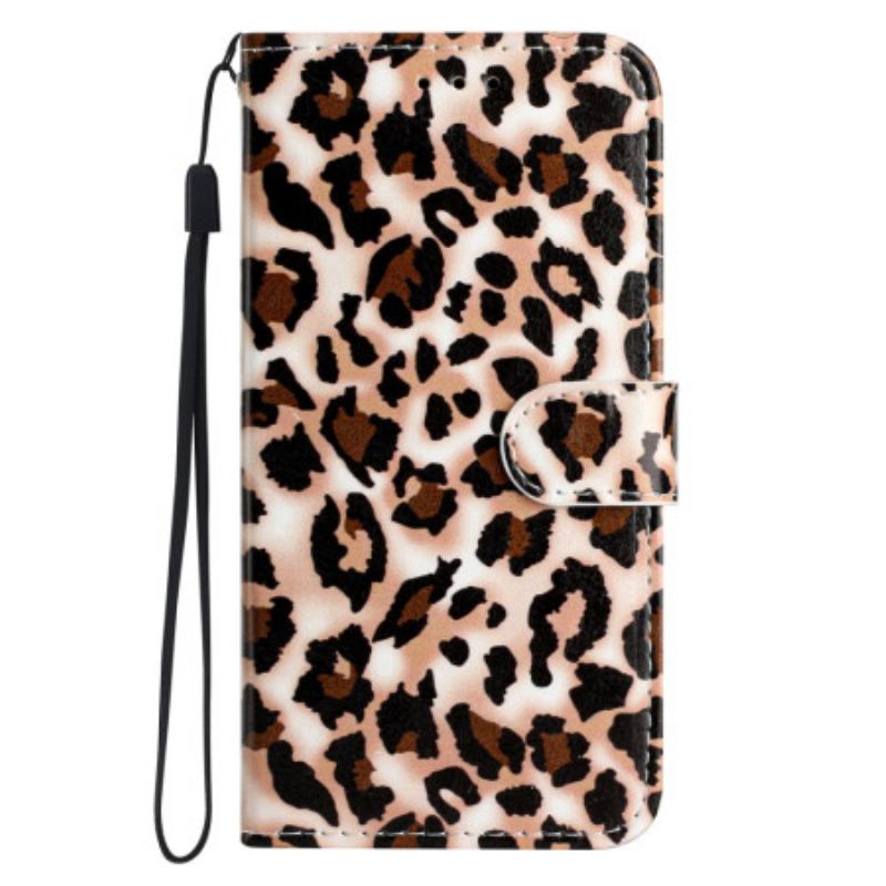 Folio Deksel Samsung Galaxy A17 4g / 5g Leopardmønster Beskyttelse Deksel