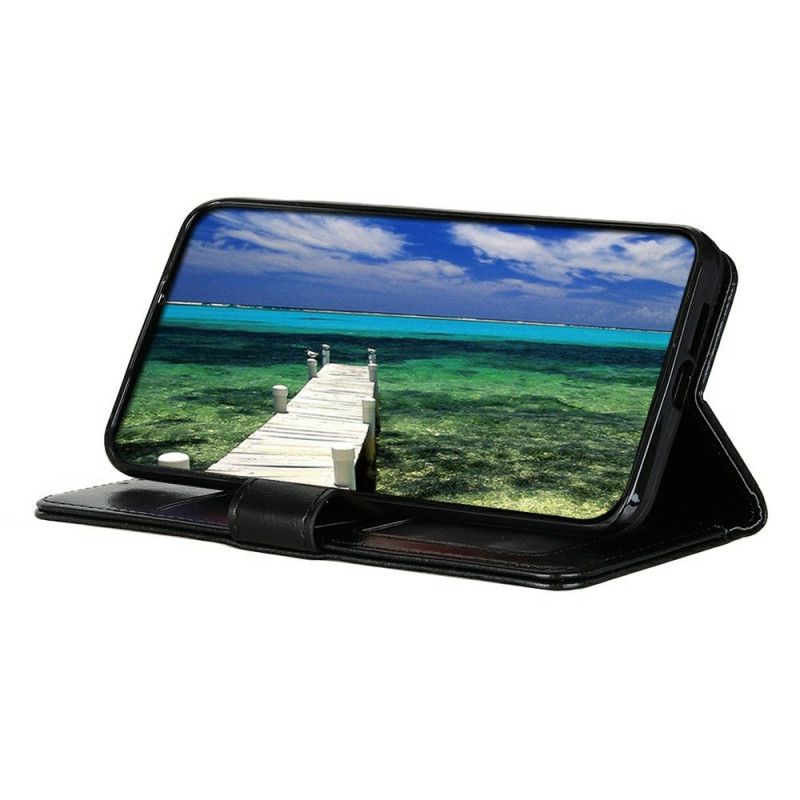 Folio Deksel Til Samsung Galaxy A17 4g / 5g Imitert Skinnlakk