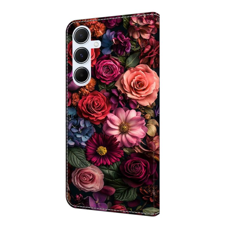 Folio Deksel Til Samsung Galaxy A17 4g / 5g Rosa Blomster