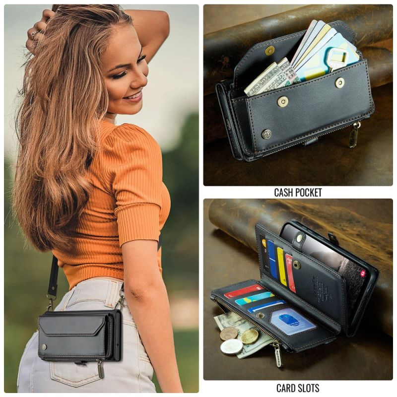 Lærdeksel Folio Deksel Samsung Galaxy A17 4g / 5g 10 Caseme Kortholdere