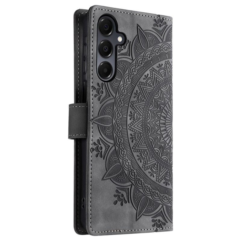 Lærdeksel Folio Deksel Samsung Galaxy A17 4g / 5g Mobildeksel Mandala Semsket Skinneffekt