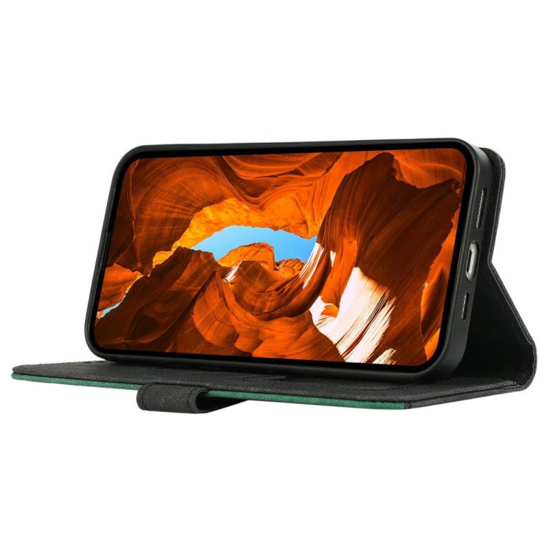 Lærdeksel Folio Deksel Samsung Galaxy A17 4g / 5g Mobildeksel Tofarget Abeel