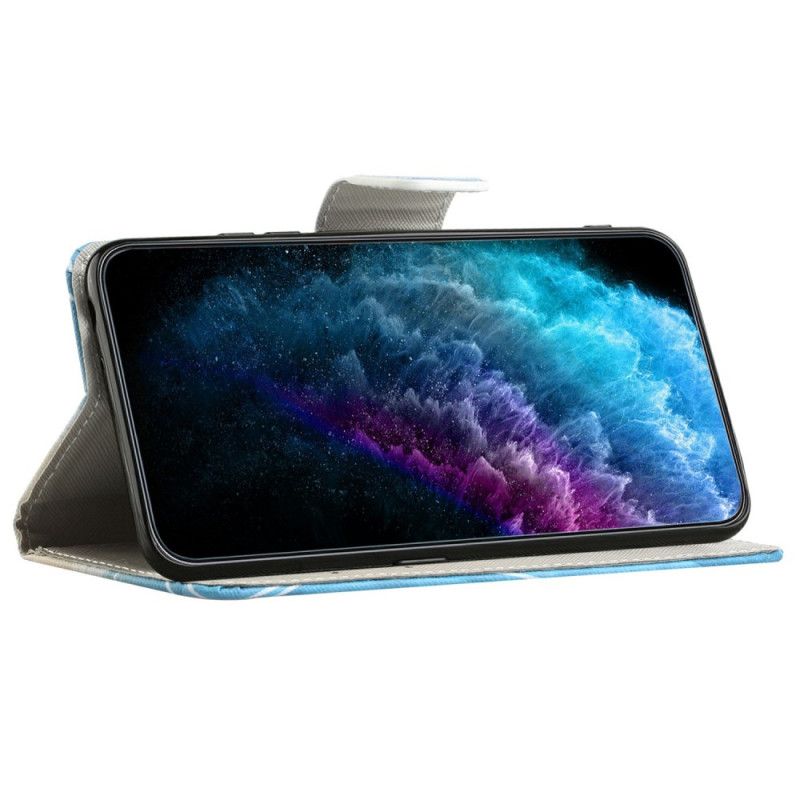 Lærdeksel Folio Deksel Samsung Galaxy A17 4g / 5g Sommerfuglmønster