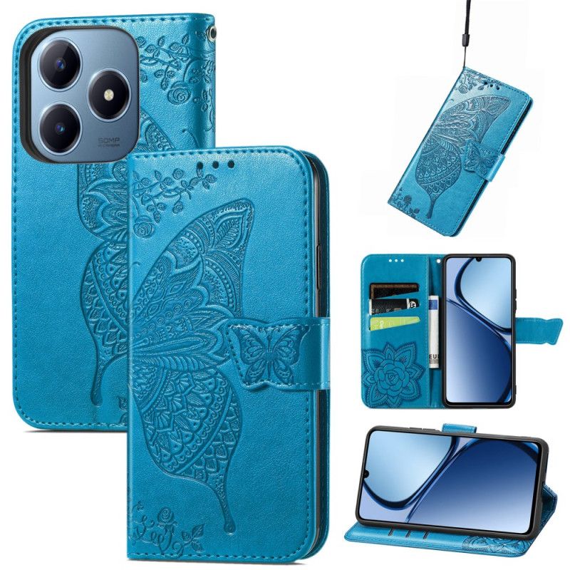 Folio Deksel Realme Note 60 Barokk Sommerfugl Beskyttelse Deksel