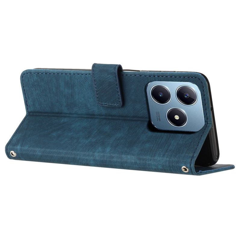 Lærdeksel Folio Deksel Realme Note 60 Retro-linjer