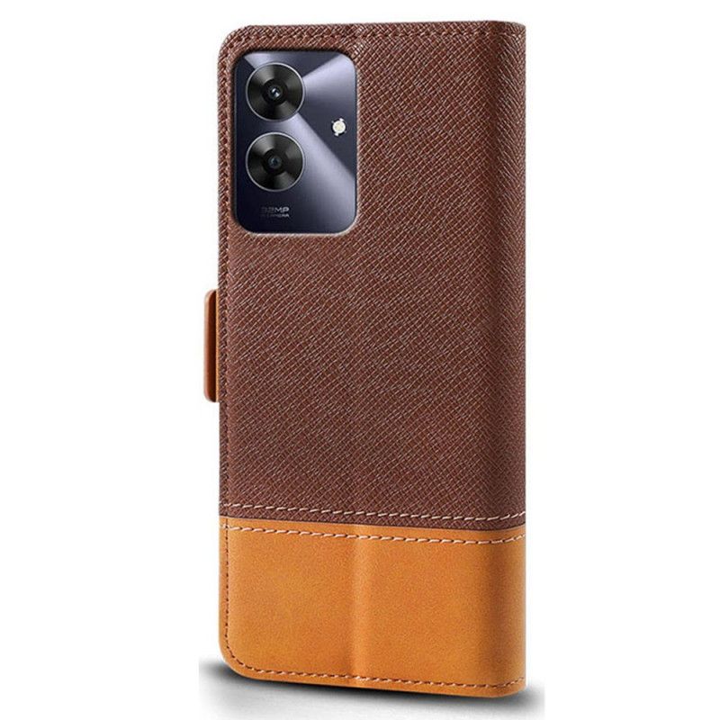 Lærdeksel Folio Deksel Realme Note 60 Tofarget