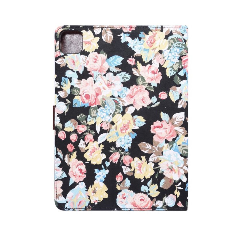 Folio Deksel for iPad Pro 11" (2018) (2020) Svart Blomstermønster