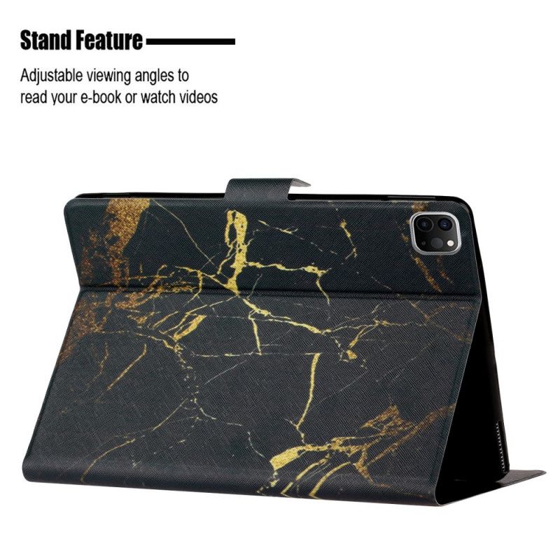 Folio Deksel for iPad Pro 11" (2018) (2020) Svart Marmorserie