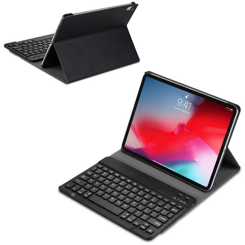 Folio Deksel iPad Pro 11" (2018) (2020) Svart Med Avtakbart Bluetooth-Tastatur Anti-fall