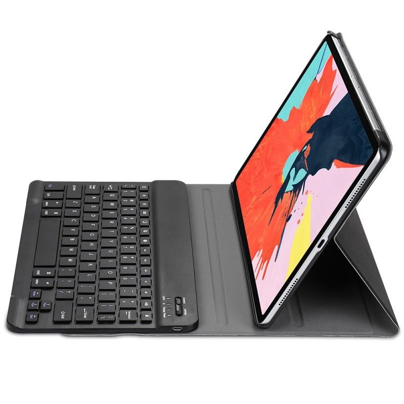 Folio Deksel iPad Pro 11" (2018) (2020) Svart Med Avtakbart Bluetooth-Tastatur Anti-fall