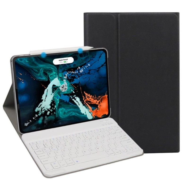 Folio Deksel iPad Pro 11" (2018) (2020) Svart Med Premium Avtakbart Bluetooth-Tastatur