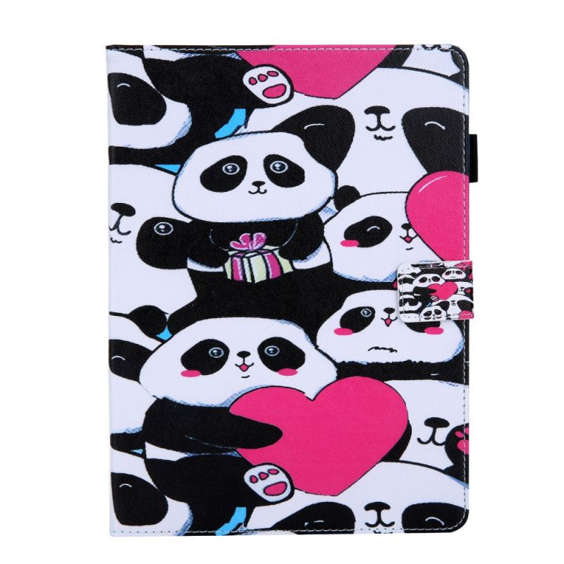Folio Deksel iPad Pro 11" (2018) (2020) Svart Panda-Serietrykk Beskyttelse