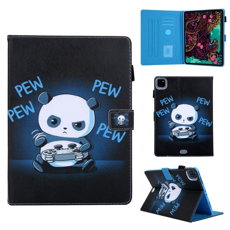 Folio Deksel iPad Pro 11" (2018) (2020) Svart Panda-Serietrykk Beskyttelse