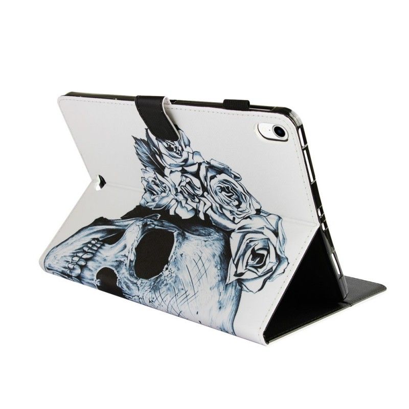 Lærdeksel Folio Deksel iPad Pro 11" (2018) (2020) Blomstret Hodeskalle