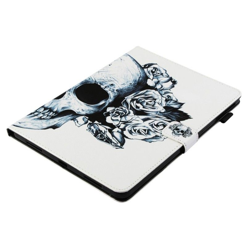 Lærdeksel Folio Deksel iPad Pro 11" (2018) (2020) Blomstret Hodeskalle