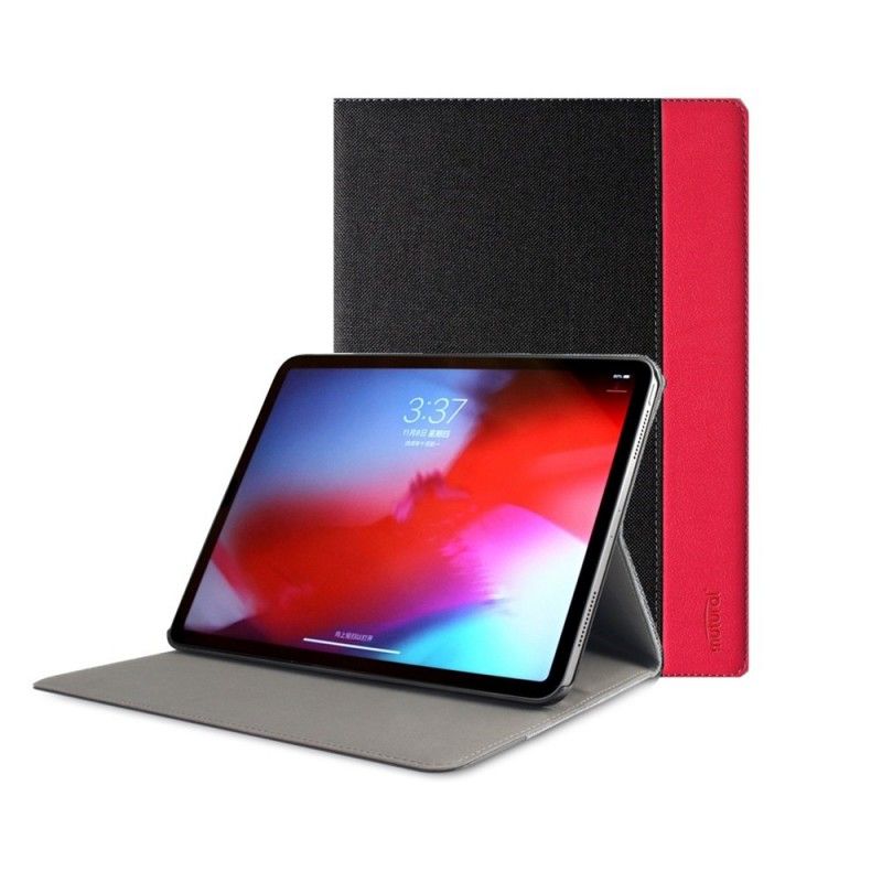 Lærdeksel Folio Deksel iPad Pro 11" (2018) (2020) Svart Mobildeksel Muturalt Stoff Og Lærimitasjon
