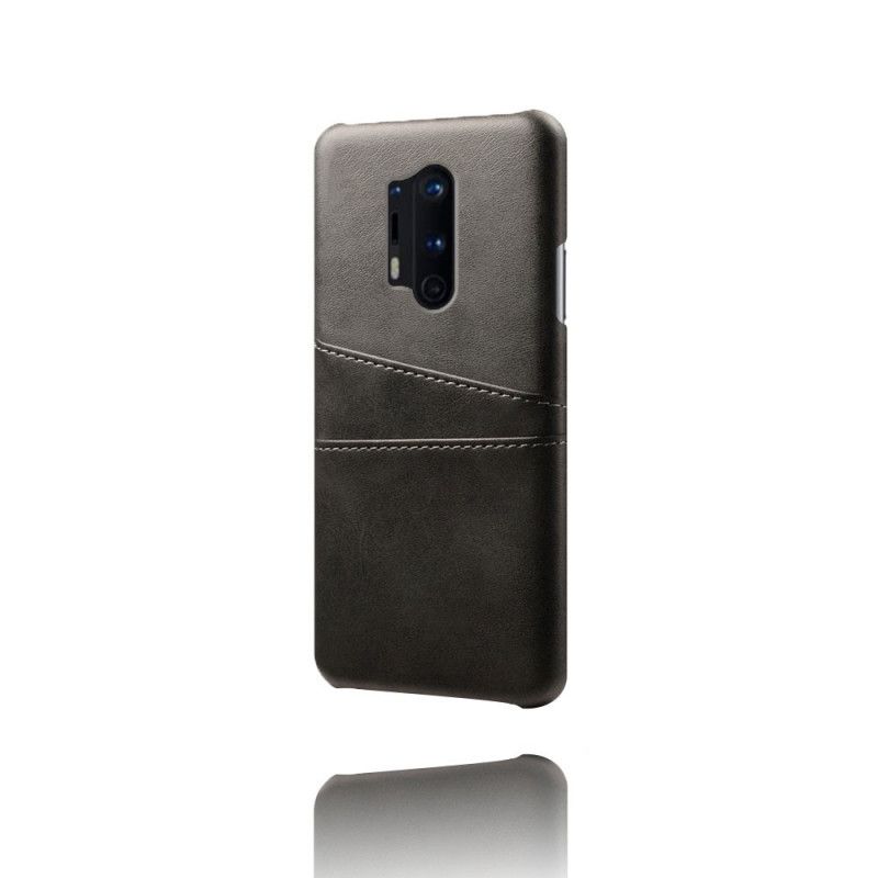 Deksel OnePlus 8 Pro Svart Kortholder Anti-fall