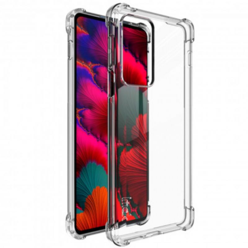 Deksel Motorola Edge 20 Pro Gjennomsiktig Med Skjermfilm Imak Beskyttelse Deksel