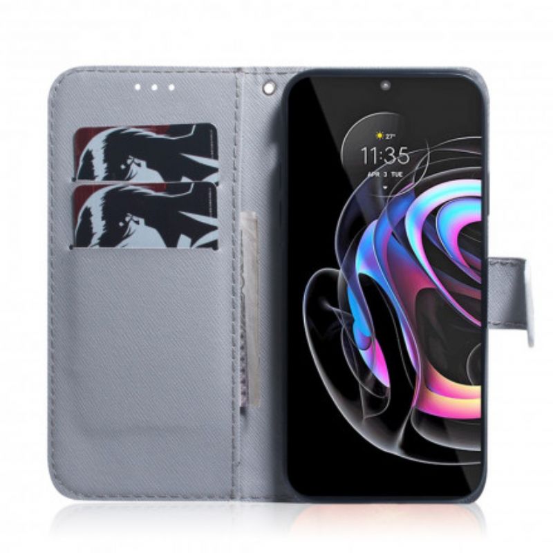 Folio Deksel Motorola Edge 20 Pro Pug Dog
