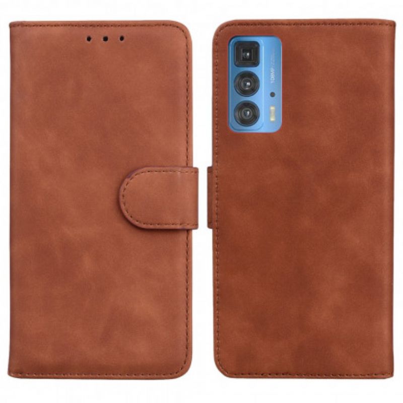 Folio Deksel Motorola Edge 20 Pro Style Leather Vintage Couture Beskyttelse Deksel