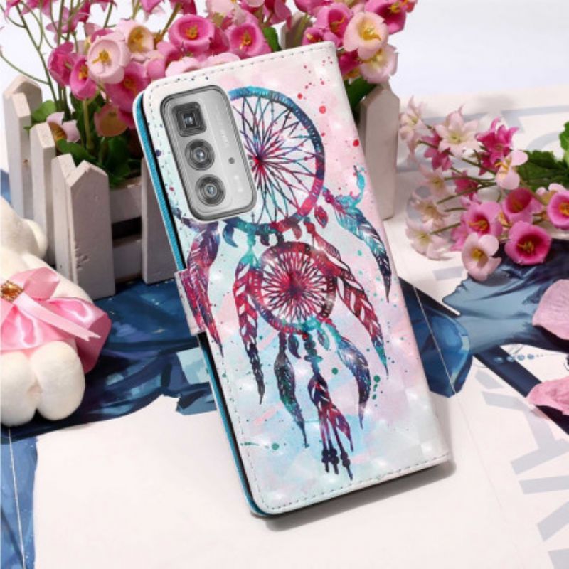 Folio Deksel Motorola Edge 20 Pro Watercolor Dream Catcher