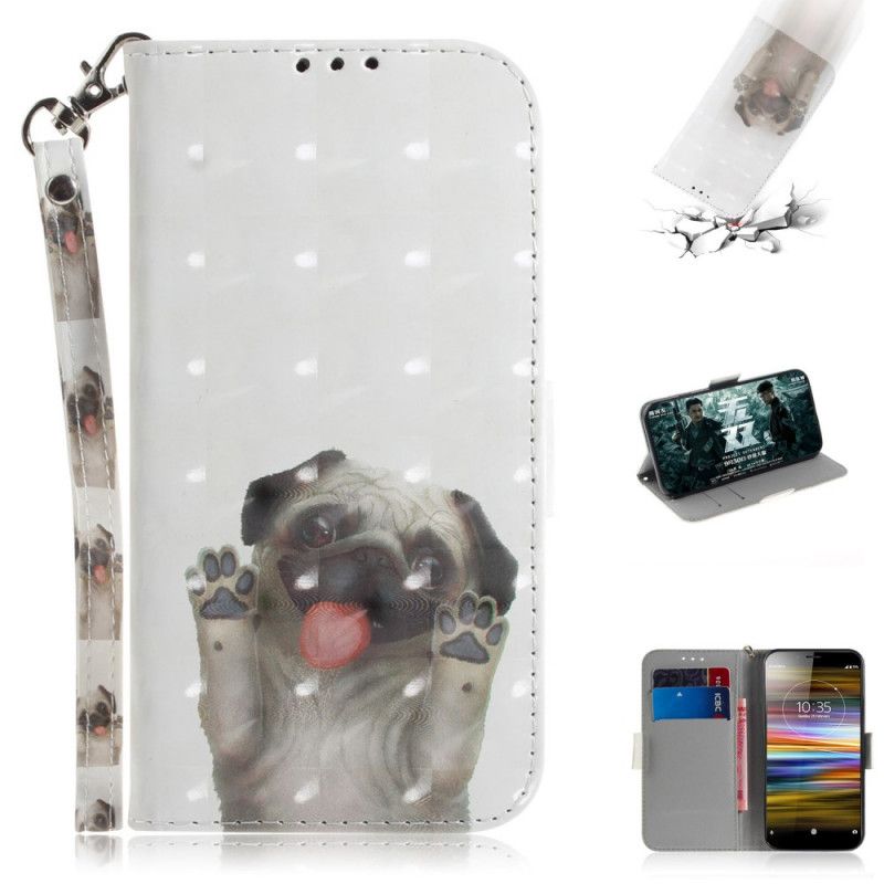 Folio Deksel for Sony Xperia L3 Elsker Hunden Min Med Tanga