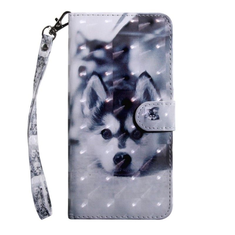 Folio Deksel for Sony Xperia L3 Svart Og Hvit Hund