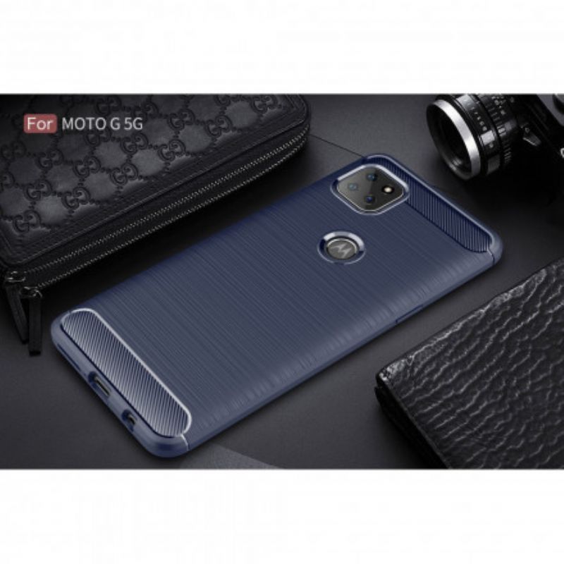 Deksel Moto G 5g Børstet Karbonfiber