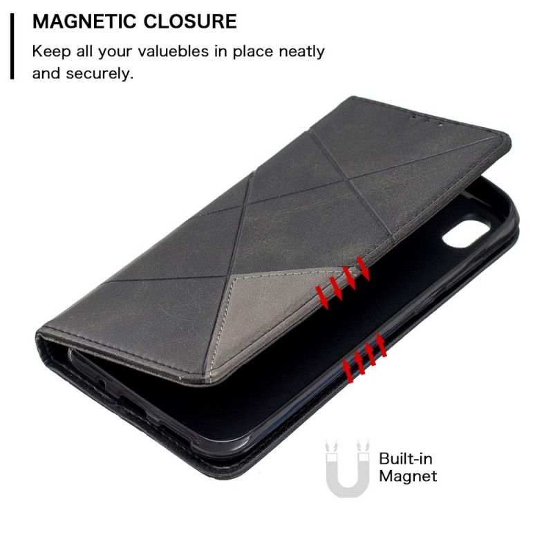Folio Deksel Huawei Y5 2019 Svart Artiststil Anti-fall