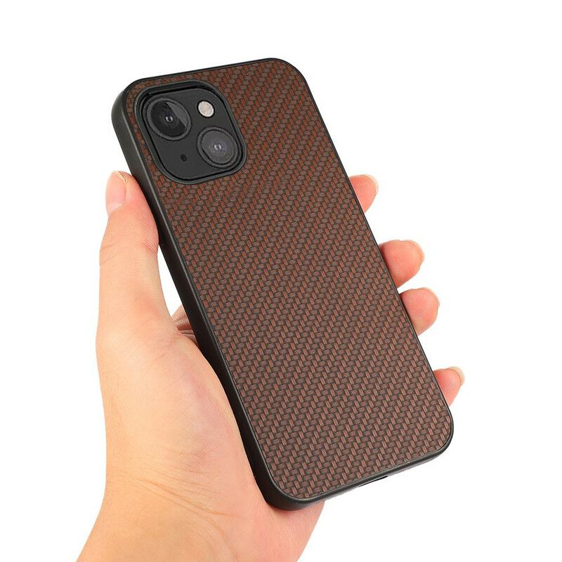 Deksel iPhone 13 Mini Læreffekt Karbonfibertekstur