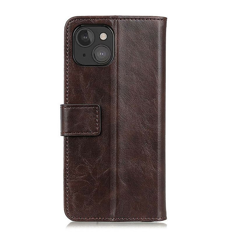 Folio Deksel iPhone 13 Mini Khazneh Elegance Leather Style