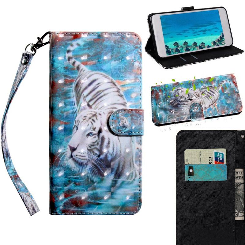 Folio Deksel iPhone 13 Mini Light Spot Lucien The Tiger